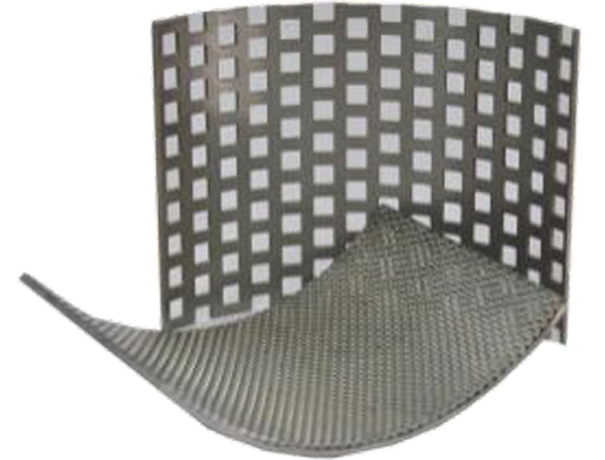 Bottom sieve of stainless steel, Square holes, 10.00 mm
