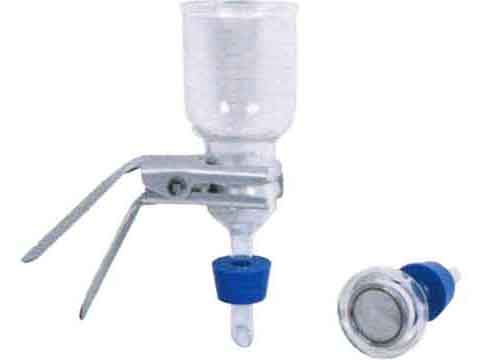 Glass Filter Holder (300ml) with SS support, clamp and stopper for VF 7