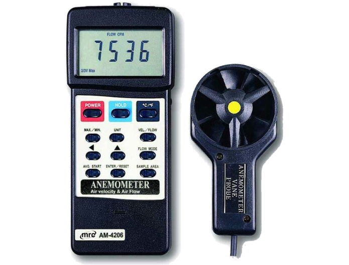 Anemometer With Air Flow & Air Velocity