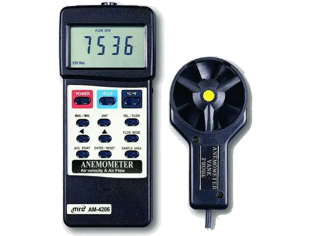 Anemometer With Air Flow