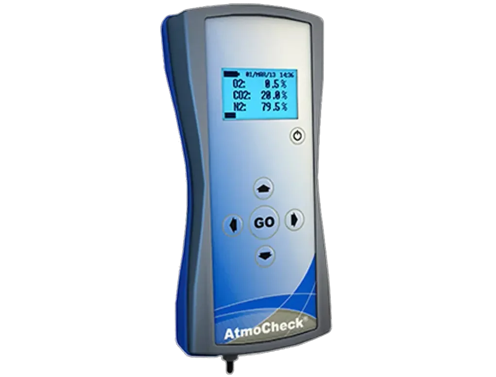 CO2 / O2 gas analyser for packaging