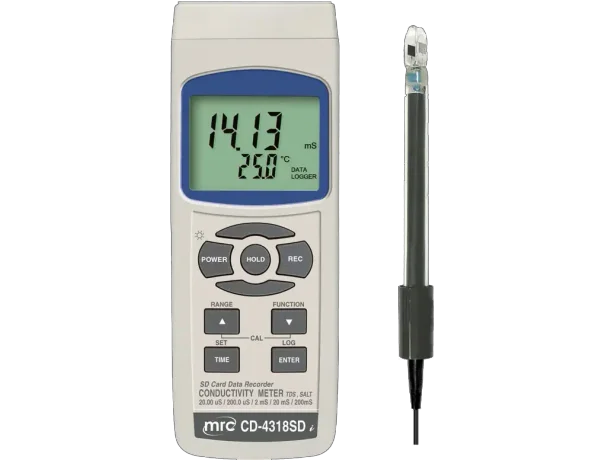 Precision CONDUCTIVITY METER, TDS, Salt+DataLogger 3