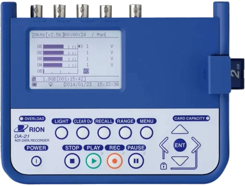 4 channel Data Recorder for Vibration & Sound