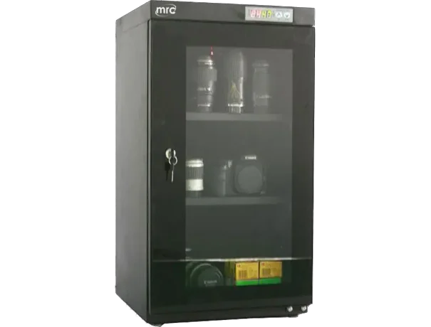 LED Dry cabinet 1-60%RH 115 liter 2 Shelves 1 Door