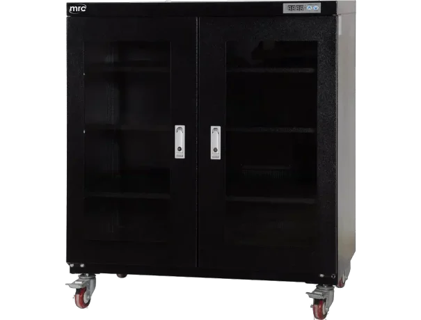 Dry cabinet 1-10%RH 320 liter 3 Shelves 2 Doors