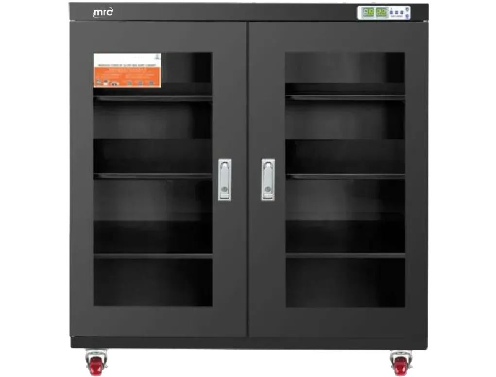 Dry cabinet 1-10%RH 320 liter 3 Shelves 2 Doors