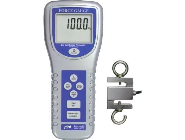 FORCE GAUGE, 100Kg+DataLogger, 20 ms sampling time recorder