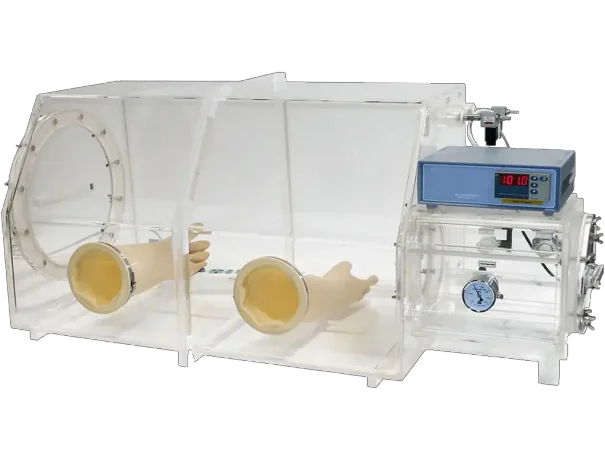Acrylic Glove Box + Pressure Controller