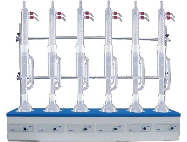 Multi Analog Position Heating Mantles With 6 Heating Places, 500 mL 3