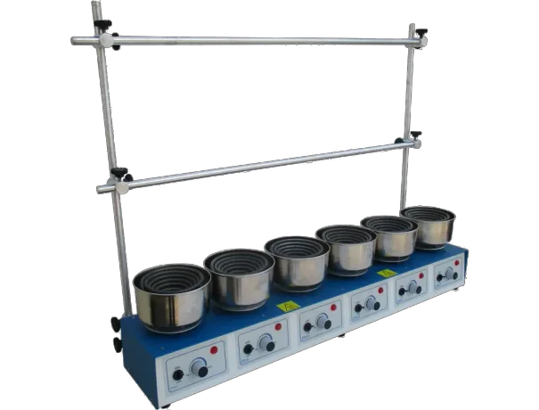 Serial heating unit for six flasks 250 up to 1000ml