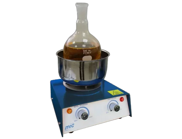 Flask heater+stirrer ,analog control, 600 deg C, 1 liter laboratory