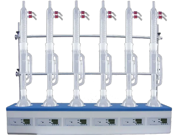 Digital Flask Heaters, 6 places+Stirrer