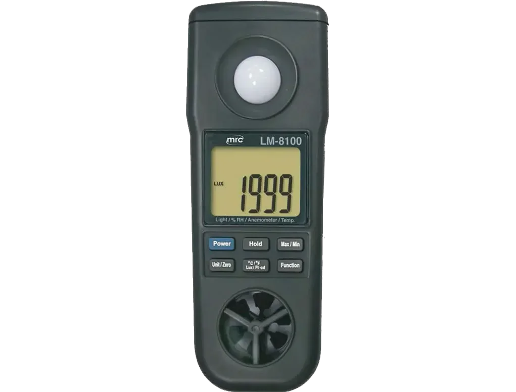 Air flow, Humidity, Light,Thermometer+comm. 3
