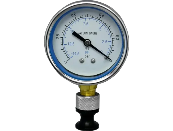 Pressure or Vacuum Gauge (Analog) in cans or bottles