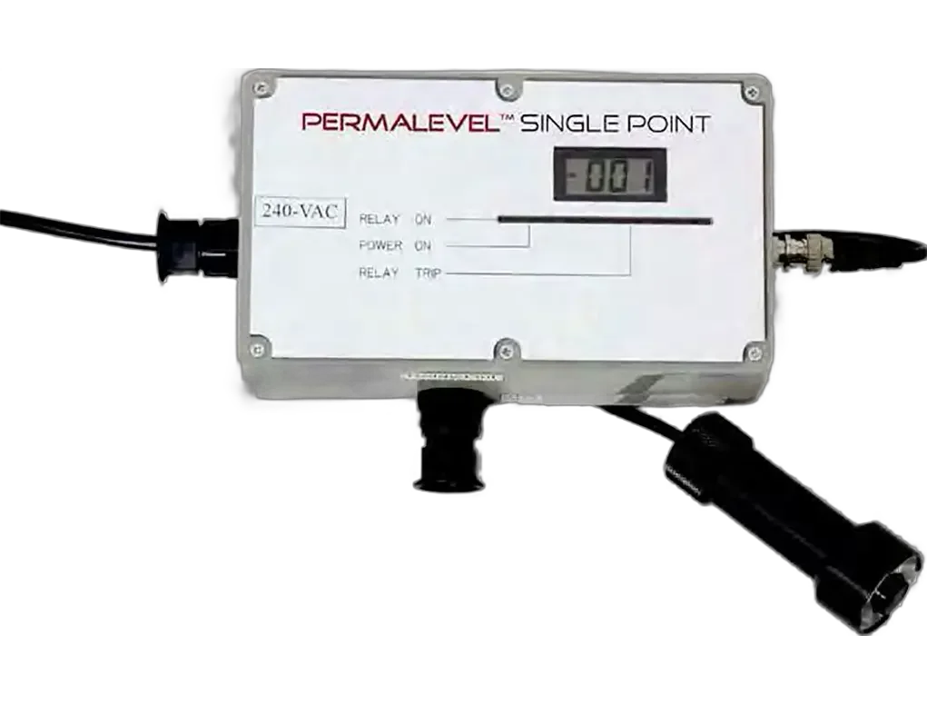 Fixed-level monitoring device for liquid level