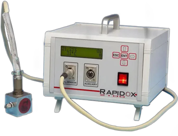 Datalogging Bench Mounted Oxygen Analyser - External Zirconia Sensor 10-20PPM to 30% 3