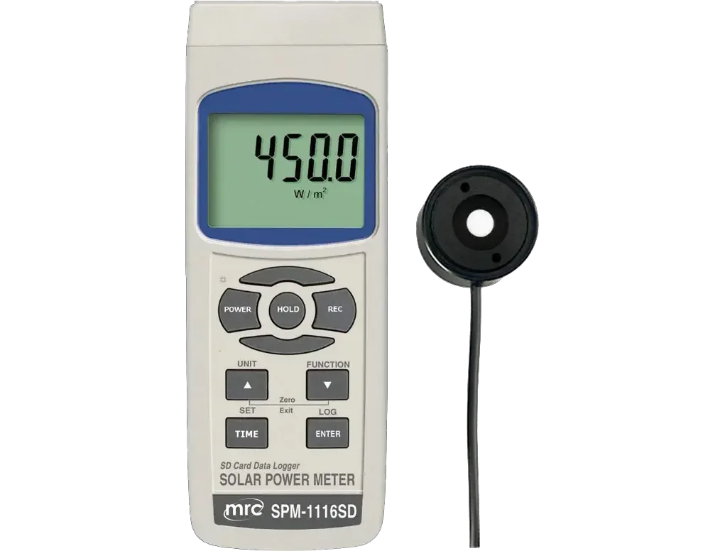 Solar Power Meter 400-1100 nm + Datalogger